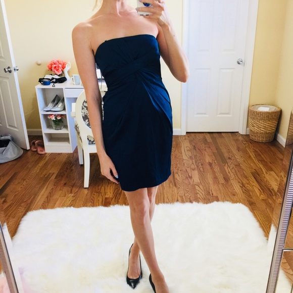 BCBGMaxAzria Dresses & Skirts - NEW BCBGMAXAZRIA Strapless Indigo Mini Dress | 2